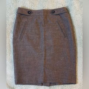 Loft Petite Grey Skirt